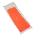 COLLIER DE SERRAGE NYLON TYPE RILSAN 2,5x200mm ORANGE FLUO (VENDU PAR 100)  -P2R-