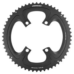 PLATEAU ROUTE 4BRA D.110 POUR SHIMANO ULTEGRA R8100 STRONGLIGHT 54DTS EXTERIEUR NOIR ALU 12V. POUR INTERIEUR 42DTS