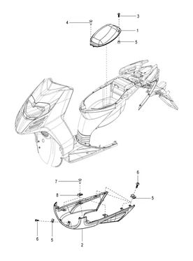Helmet carrier cover-spoiler