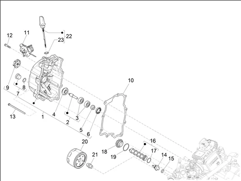 Couvercle volant magnetique - Filtre à huile