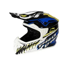 HELMET-CROSS ENDURO- PROGRIP (FOR CHILD)  3009 BLUE/FLUO YELLOW -  YL