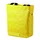 SINGLE BAG FOR BICYCLE-REAR- YELLOW (RECYCLED MATERIAL) On rear luggage rack with hooks.