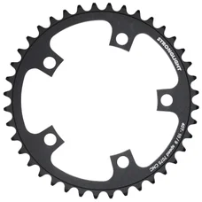 CHANRING FOR ROAD BIKE-5 arms- 40T.  Ø110  "INNER" BLACK -ALUMINIUM-  STRONGLIGHT(SHIMANO TYPE) 9/10 Speed