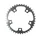 CHAINRING FOR ROAD BIKE- 5 Arms- 39T.Ø 110  -INNER- ALUMINIUM SILVER- 7075 TA ZEPHYR (SHIMANO TYPE) 9/10Speed.