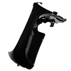 CARENAGE/TABLIER AV SCOOT ADAPTABLE MBK 50 OVETTO 2008>/YAMAHA 50 NEOS 2008> NOIR BRILLANT DROIT (INFERIEUR, PARE-BOUE)  -P2R-
