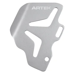 REAR BRAKE CYLINDER PROTECTION PLATE 50 WITH ARTEK UNIVERSAL BOX 40-50 mm CNC ALU SILVER