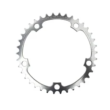 CHAINRING FOR ROAD BIKE- 5 Arms- 38T.Ø 130 -INNER- ALUMINIUM SILVER- 7075 TA ALIZE    (SHIMANO TYPE) 8/9/10 Speed-.
