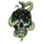 STICKER LETHAL THREAT MINI SNAKE SKULL (60x80mm)