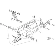Fourche arriere - Amortisseur