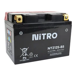 BATTERIE 12V 11 Ah NTZ12S-BS NITRO MF SANS ENTRETIEN AVEC PACK ACIDE (Lg150xL87xH110mm)