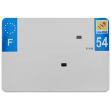 BANDE PLAQUE MOTO 210x130 POUR PVC VIERGE DEP. 54/EURO (VENDU A L'UNITE)