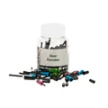 HOUSING END CAP - FIBRAX  Ø  4,25x10mm METALIC - SEVERAL COLOURS (50 IN BOX)