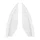 PROTECTION D'ANGLE ARRIERE POUR TROTTINETTE COMPATIBLE XIAOMI M365, ESSENTIAL, 1S, PRO, PRO 2 BLANC  -SELECTION P2R-