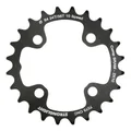 CHAINRING FOR MTB 24T.  Ø64 2X10 "INNER" BLACK STRONGLIGHT -4 ARMS- SRAM XO+SHIMANO (EXCEPT XT/XTR) NON THREADED - thickness 3,5mm