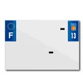 PLASTIC STRIP FOR PVC LICENSE PLATE WITH BUSINESS NAME (MOTORBIKE FORMAT 210X145)-DEPT 13/EUROPE (SOLD PER UNIT)