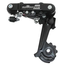 DERAILLEUR-REAR-FOR MTB- SUNRACE 6/7 SPEED. LONG CAGE- TO SCREW (COMPATIBLE SHIMANO)