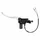 MAITRE CYLINDRE DE FREIN ADAPTABLE SYM 50-125 SYMPHONY S 2010>2014, 200 FIDDLE III 2015>2017 / PEUGEOT 50-125 TWEET 2010>2019  NOIR/ARGENT GAUCHE -P2R-