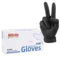 GANTS ATELIER NITRILE NOIR HOMOLOGUE CE  T10 (XL)  (BOITE DE 100)  -SELECTION P2R-
