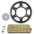 KIT CHAINE ADAPTABLE TRIUMPH 675 STREET TRIPLE 2013>2016  525  16x47  (DIAM COURONNE 106/125/10.5)  (DEMULTIPLICATION ORIGINE)  -AFAM-
