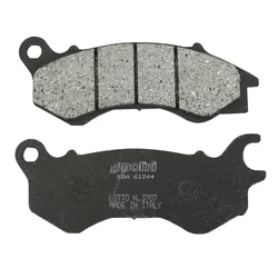 PLAQUETTE DE FREIN POLINI POUR HONDA 125 PCX IE 2010> AV, SH i AV, 110 LEAD AV, VISION AV / PEUGEOT 125 DJANGO AV  (L 109.5mm - 111.2mm - H 41.6mm - 44.6mm - P 8mm)  (174.0130)  (ORIGINAL)