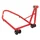 LEVE/BEQUILLE MOTO STAND P2R ARRIERE MONOBRAS ACIER ROUGE (PRISE A GAUCHE)