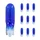 LIGHT BULB 12V  1,2W STANDART W1,2W FOOT W2x4,6D  WEDGE BLUE (DASHBOARD LIGHT) (SOLD PER 10)  -SELECTION P2R-