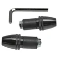 EMBOUT DE GUIDON REPLAY CONIQUE MOLETE NOIR DIAM 17 mm (PAIRE)
