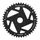 CHAINRING FOR EBIKE  DIRECT MOUNT STRONGLIGHT  44 Teeth- SINGLE BLACK ALU 7075 FOR YAMAHA WITH CHAINGUARD