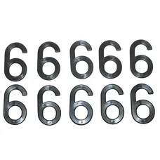 CHIFFRE PLAQUE TIFLEX MOTO/SCOOTER 45mm  6  (VENDU PAR 10)