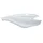 REAR LEFT SIDE BODY "PIAGGIO GENUINE PART" X10 125 WHITE 595  -67502700BU-