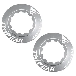 ECROU DISQUE DE FREIN CENTER LOCK TRIPEAK ALUMINIUM ULTRA LEGER 7g ARGENT - SERRAGE INTERNE (VENDU A LA PAIRE)