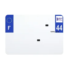 PLASTIC STRIP FOR PVC LICENSE PLATE WITH BUSINESS NAME (MOTORBIKE FORMAT 210X145)-DEPT 44/EUROPE (SOLD PER UNIT)