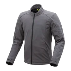 BLOUSON MOTO PRINTEMPS/ETE HOMME TUCANO OVETTO SOFTSHELL GRIS FONCE RESPIRANT, DEPERLANT, COUPE-VENT TAILLE XXL (2XL) CERTIFIE CE-CLASSE A (SELON LA DIRECTIVE EN17092-2020)