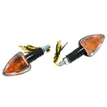 CLIGNOTANT UNIVERSEL REPLAY MINI TRIANGLE A AMPOULE BA9S TRANSPARENT/NOIR (L 82mm / H 37mm / L 28mm) (PAIRE) **