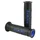REVETEMENT POIGNEE DOMINO MOTO ON ROAD A250 NOIR/BLEU OPEN END 120-125mm (PAIRE)