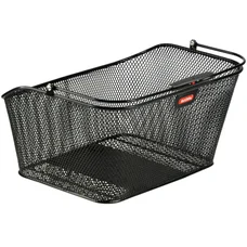 PANIER ARRIERE ACIER NID ABEILLE CITY KLICKFIX KORBKLIP NOIR AVEC FIXATION CLIP ADAPTABLE SUR TOUT PORTE BAGAGE 24L(39X30X21cm)