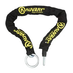 ANTITHEFT FOR BICYCLE - EXTENDER  CHAIN LOCK "LASSO" FOR AUVRAY "HORSE SHOE" RS455 BLACK 0,9M Ø 8,5mm