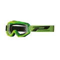 MASQUE/LUNETTES CROSS PROGRIP 3201 TR ATZAKI VERT ECRAN TRANSPARENT ANTI-RAYURES/ANTI U.V. COMPATIBLE AVEC PORT LUNETTES DE VUE (HOMOLOGUE CE-EN AC-12072 REV.1)