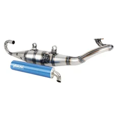 POT SCOOT YASUNI R VERNI POUR MBK 50 NITRO, OVETTO/YAMAHA 50 AEROX, NEOS/MALAGUTI 50 F12/APRILIA 50 SR  (SILENCIEUX BLEU AZUR)  -TUB902A-