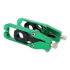 CHAIN TENSIONER FOR KAWASAKI  Z900 ALU CNC ANODIZED GREEN (PAIR)  -AVOC-