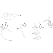 Groupe carburateur - pompe a huile