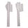 CAPOTAGE DE FOURCHE CYCLO ADAPTABLE PEUGEOT 103 MVL, VOGUE BLANC (PAIRE)  -SELECTION P2R-