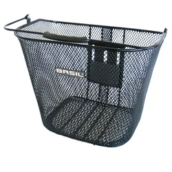 PANIER AVANT ACIER NID ABEILLE BASIL BREMEN NOIR  (35x26x29 cm)  -VENDU SANS FIXATION - COMPATIBLE KLICKFIX