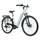 VELO ELECTRIQUE/VAE CITY 28 LEADER FOX VIVALO MIXTE BLANC 9V MOTEUR CENTRAL BAFANG M420 36V 80Nm BATTERIE 15Ah (20'' - H52cm - TAILLE L - POUR ADULTE DE 178cm à 185cm)