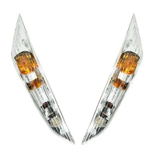 CLIGNOTANT SCOOT ADAPTABLE PIAGGIO 50 ZIP 2000> AV TRANSPARENT A AMPOULE (PAIRE)  -REPLAY-  **