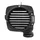 VOLUTE/CACHE TURBINE SCOOT ADAPTABLE MBK 50 OVETTO 4T 2008>2012/YAMAHA 50 NEOS 4T 2008>2012 NOIR  -P2R-