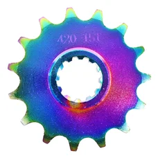 PIGNON 50 A BOITE ADAPTABLE MINARELLI 50 AM6 / RIEJU 50 MRT / BETA 50 RR / SHERCO 50 SM-R, SE-R  420 15 DTS NEO-CHROME  -P2R-