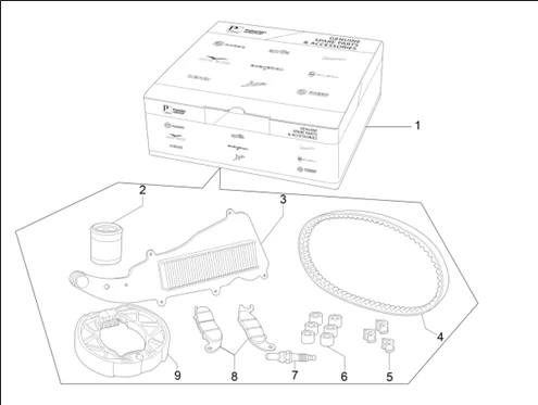 Complete wear and maintenance kit