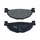 BRAKE PADS NEWFREN FOR YAMAHA 400 MAJESTY 2004>2011 Rear 500 TMAX 2004>2011 Rear  (FD0378BE)  (SCOOTER ELITE ORGANIC)