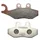 BRAKE PADS - "PIAGGIO GENUINE PART" 125-350-500 X10 FRONTANT GAUCHE, 125-300 VESPA GTS ABS FRONT LEFT (PAIR)  -668021-